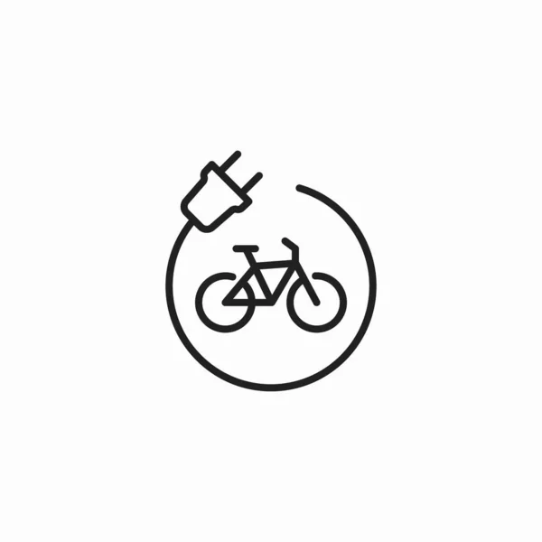 자전거 플러그 와이어 — 스톡 벡터