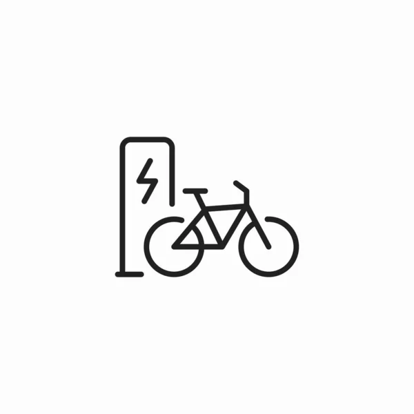 电单车充电点 — 图库矢量图片