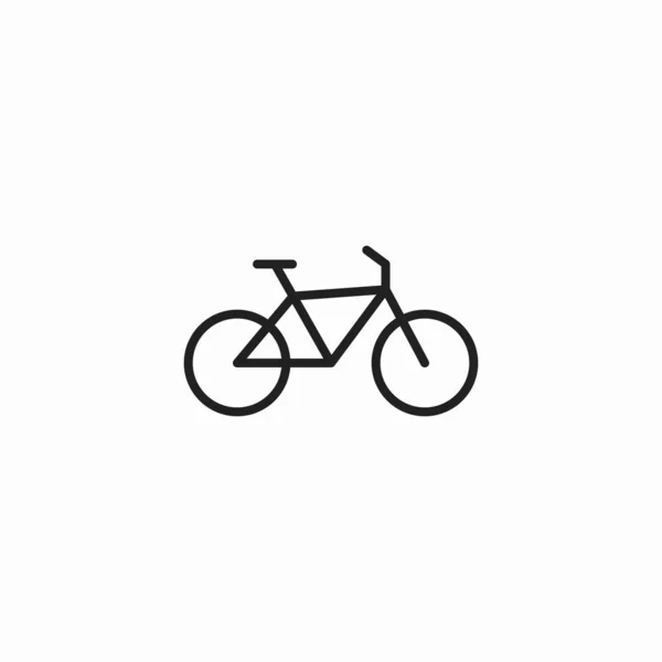 Bicicleta Paseo Urbano Actividad Signo — Vector de stock