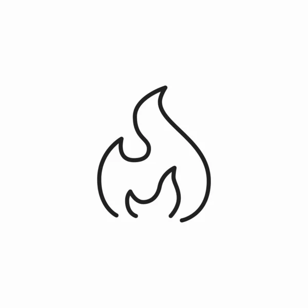 Hot Fire Flame Populair Branden — Stockvector