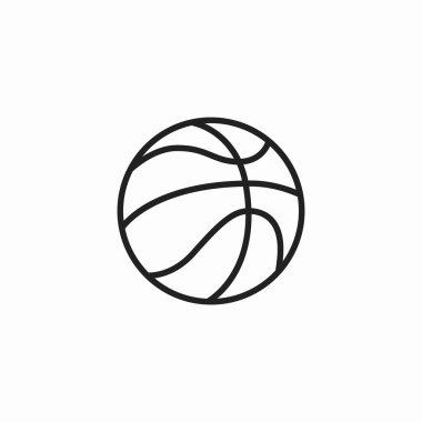 Basketbol Topu Spor Sağlığı simgesi