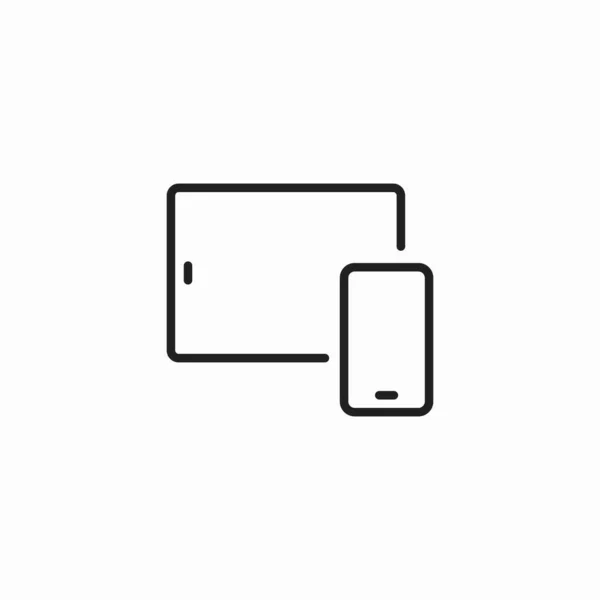 Tablet Telefono Dispositivo Gadget Schermo — Vettoriale Stock