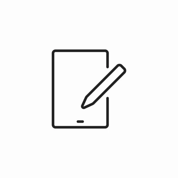 Μολύβι Δισκίου Draw Sketch Stylus — Διανυσματικό Αρχείο
