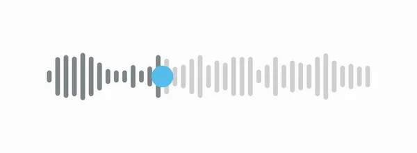 Spraakbericht Audio Chat Ontwerp — Stockvector