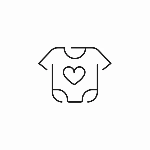 Baby Body Shirt Kleidung Mode — Stockvektor