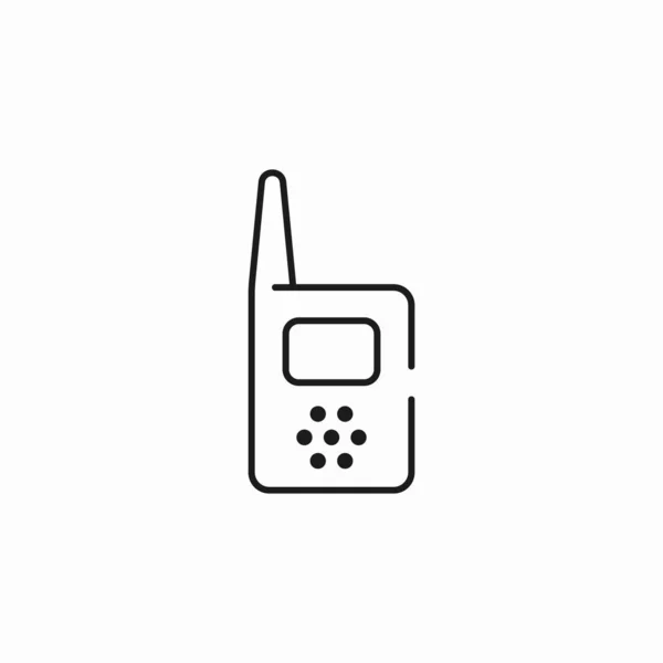 Walkie Talkie Wireless Call Antenne — Stockvector