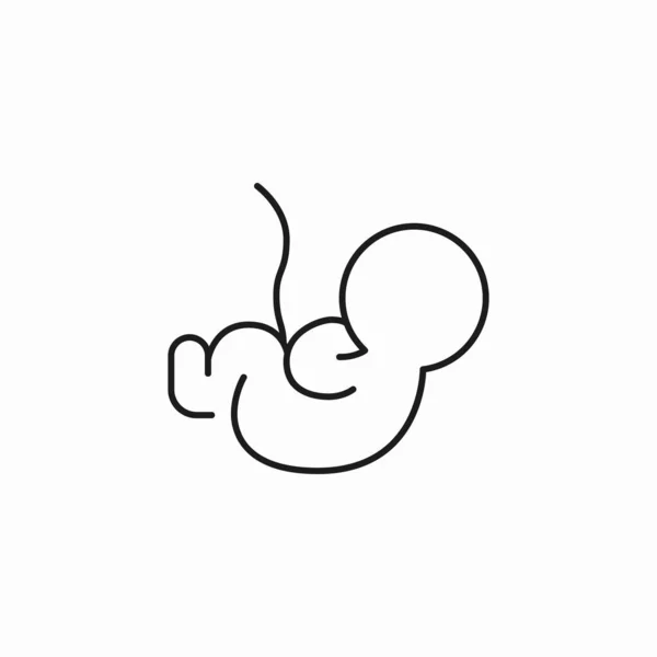 Bud Embriyo Simgesindeki Bebek — Stok Vektör