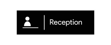  Resepsiyon Bilgileri siyah işareti