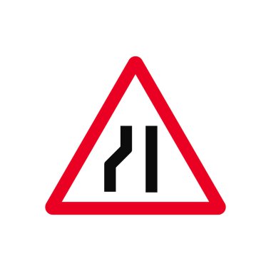 Sol şerit Trafik Üçgeni İşareti