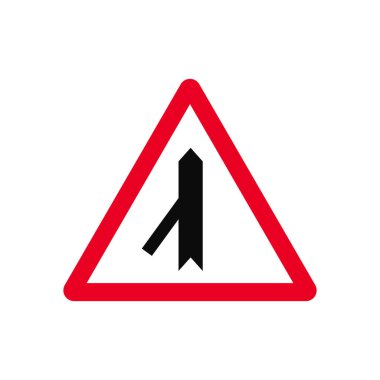 Sol şerit Birleştirme Uyarısı İşareti