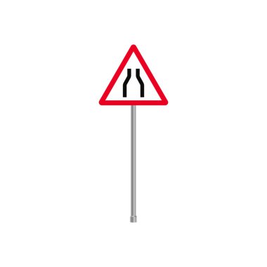 Dar Yol İleride Trafik İşareti