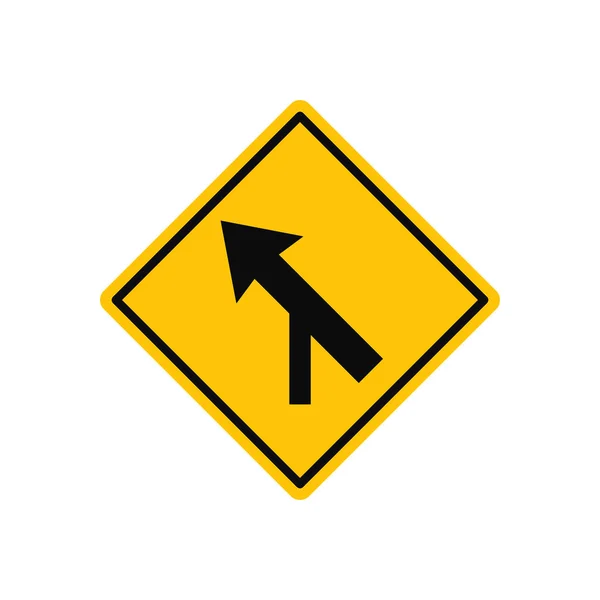 Verkehrszeichen Der Kurve — Stockvektor