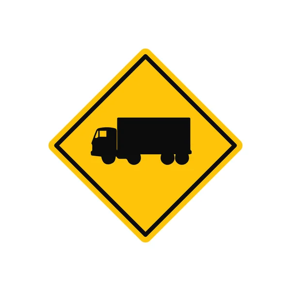 stock vector Warning Truck Traffic Sign Vector