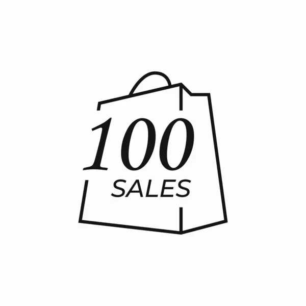 Alışveriş Torbası Satıcıları Seviye 100 Satış Miktarı Başarı Etiketleri Profili Telifsiz Stok Vektörler