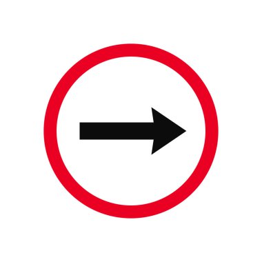 Sağa dön trafik işaretini çevir