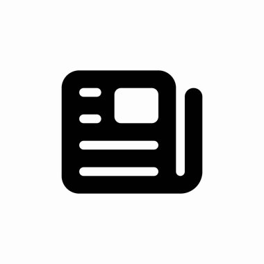 haber gazetesi simgesi vektörü