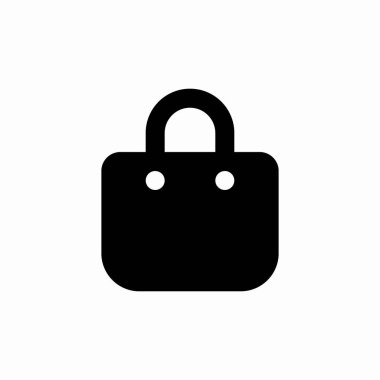 alışveriş çantası simgesi vektörü