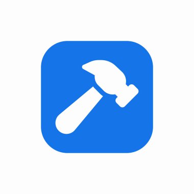 çekiç yapı aracı simge vektörü