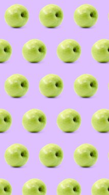 yeşil elma dokusu mavi arkaplan