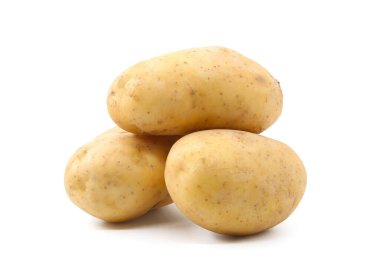 potatoes vegetables white background isolated clipart