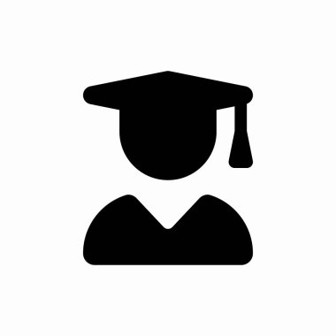 Öğrenci üniversitesi mezuniyet şapkası simgesi