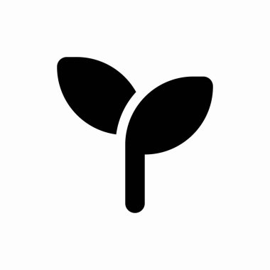 bitki filizi yaprak doğa simgesi