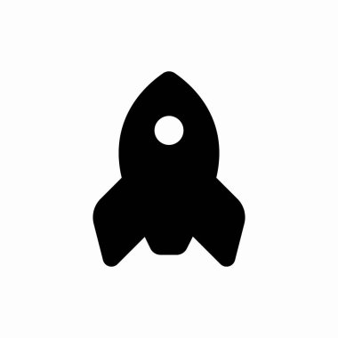 roket fırlatma projesi simgesi işareti