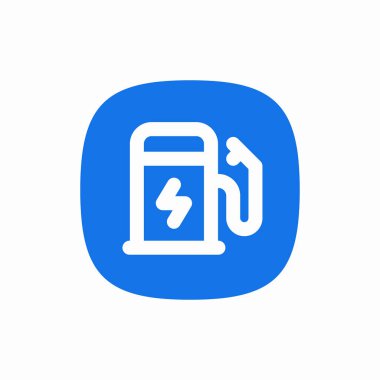 elektrikli yakıt istasyonu araba simgesi