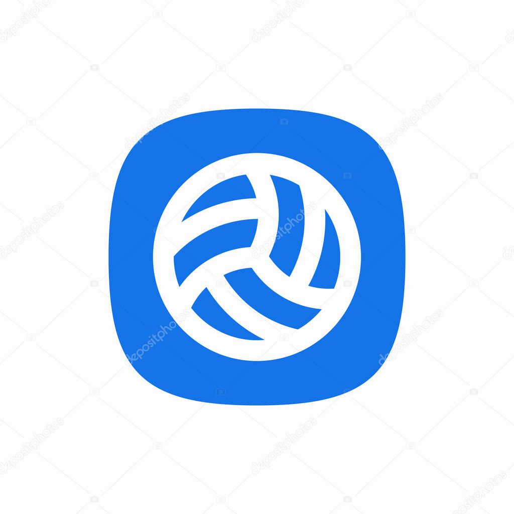 Volleyball ball sport icon sign