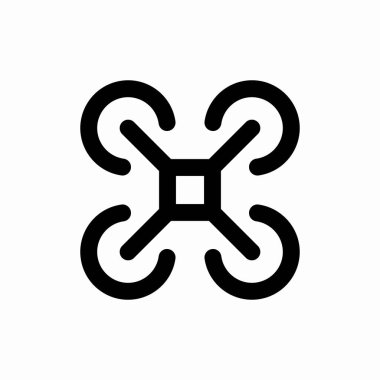 Drone kamera kablosuz uçuş simgesi