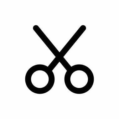 Makas, kuaför, terzi, kesim simgesi