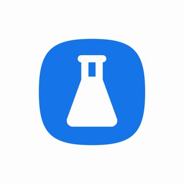 Kimya laboratuarı şişe bilim simgesi