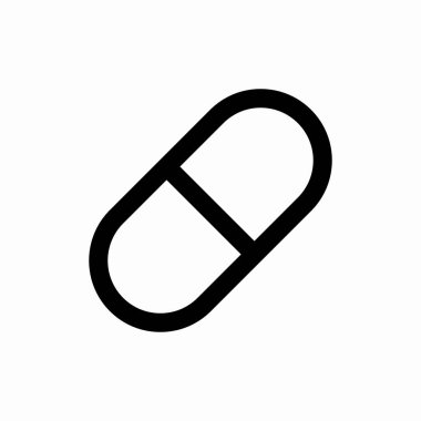 kapsül ilaç ikonu vektörü