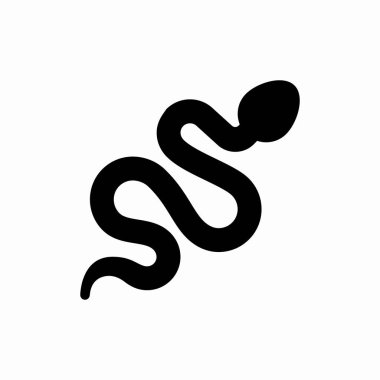 Yılan vahşi hayvan simgesi işareti