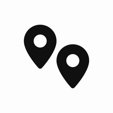 konum navigatör yol haritası pin simgesi