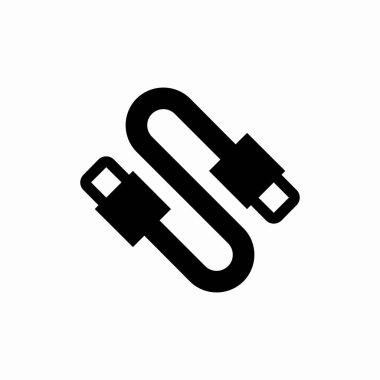 Şarj kablosu adaptörü simgesi işareti