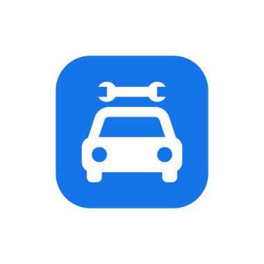 araba servisi bakım simgesi vektörü