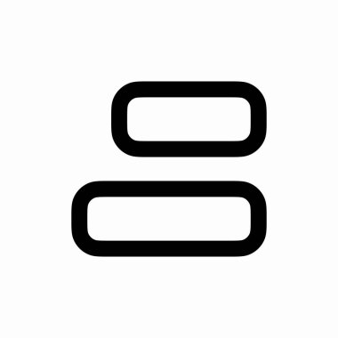 metin hizalaması sol simge işareti