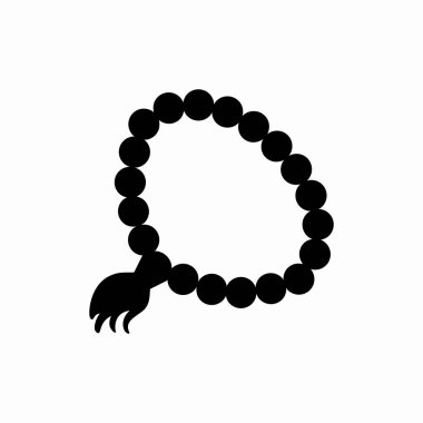 Siyah Dua Boncukları Simgesi işareti