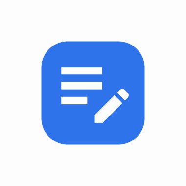 metin kalem simgesi vektörü