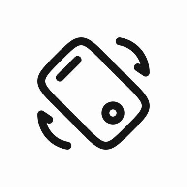 Telefon ekran simgesini döndür