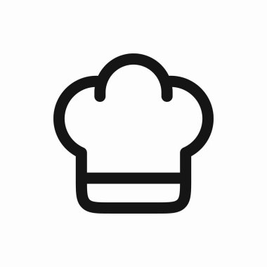 aşçı başlığı şapka simgesi