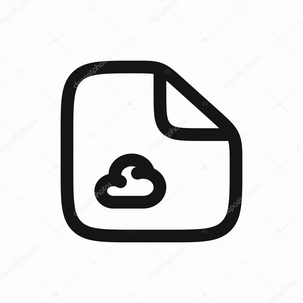 Cloud folder storage file icon