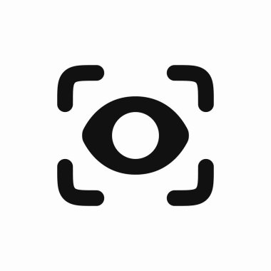 Göz tarama tanımlama güvenlik simgesi