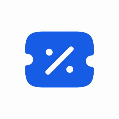 İndirim kuponu satış simgesi vektörü