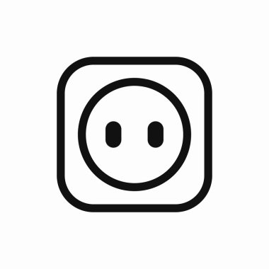 elektrik soketi güç dolgu simgesi