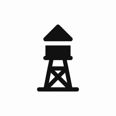 Su kulesi depolama tankı simgesi