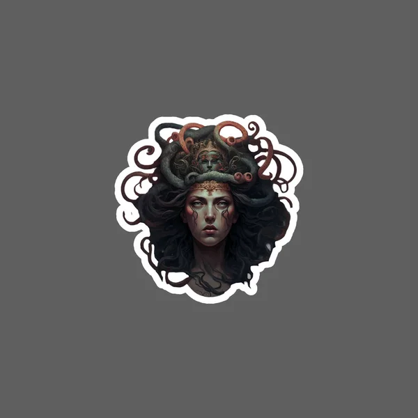 Medusa Yunan efsanesi yaratık çıkartması