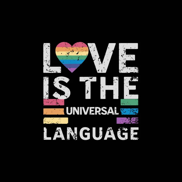 愛は普遍的な言語です — ストックベクタ