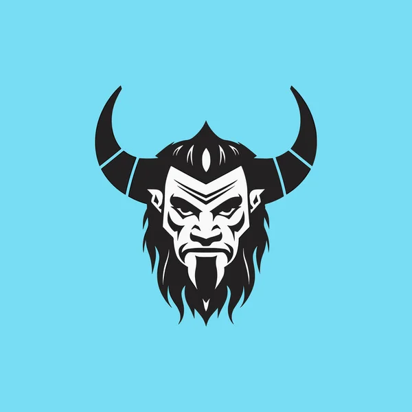 Дизайн Логотипа Талисмана Дьявола — стоковый вектор